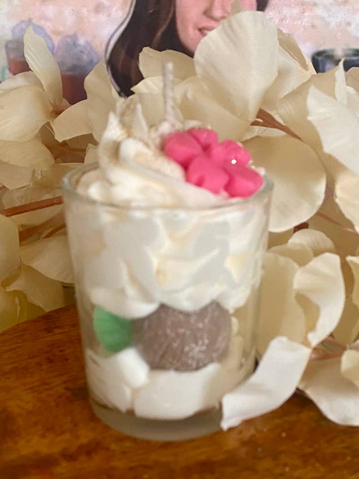 Mini-Gourmet-Kokosnusskerze für den Großhandel von Les folies de Nicole