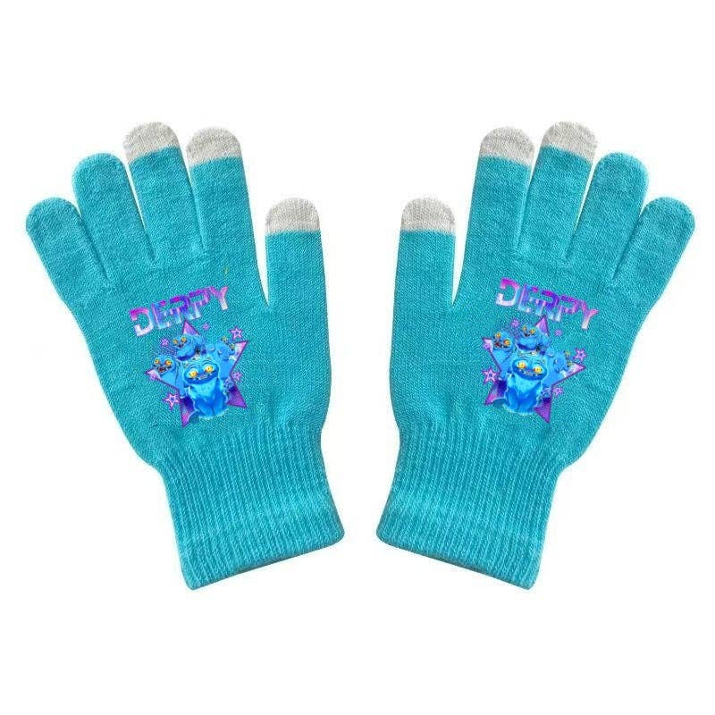 Little Trendy - Vente Gants – femme - Gants tricotés imprimés inspirés de la K-pop KDH pour écran tactile2