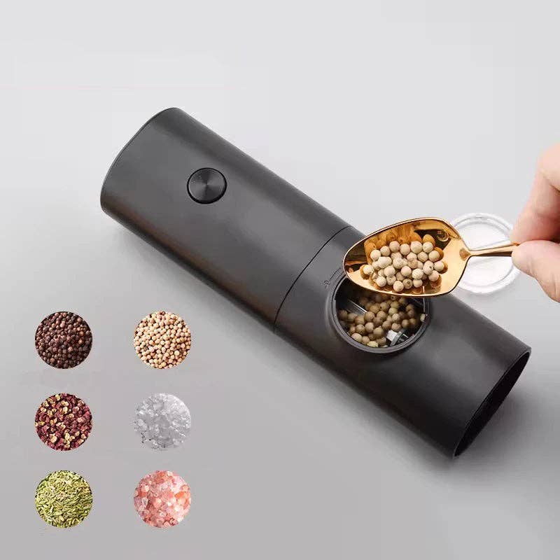 Kiyo Home - Wholesale Salt & Pepper Shaker Set - Electric Automatic Salt and Pepper Grinder (Set of 2)8