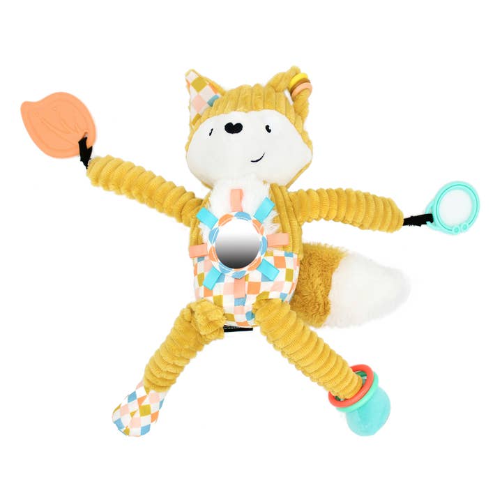 Les Déglingos, France - Wholesale Stuffed/Plush Toy - Kids & Baby - LES DEGLINGOS BABY ON THE GO ACTIVITY PLUSH CYRANOS THE FOX1