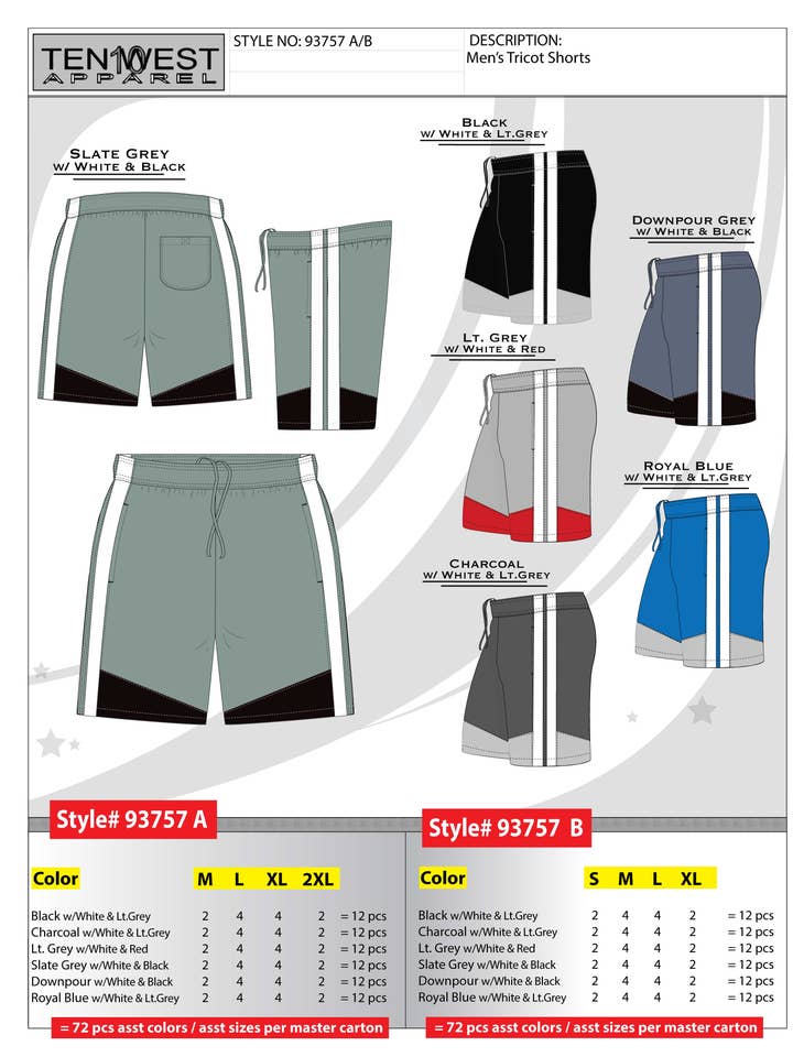 93757B para venta al por mayor de Ten West Apparel