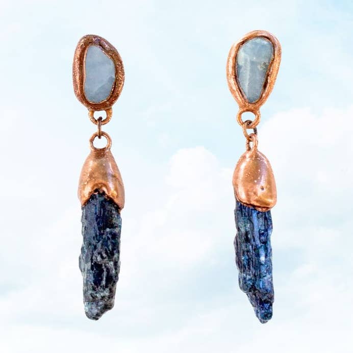Stone Spires — Angelite & Kyanite for wholesale by begin again goods
