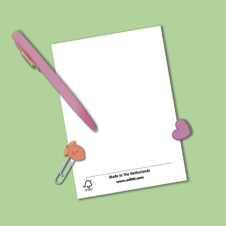 Oditti - Wholesale Postcard - Orchid Gold Foil Postcard1