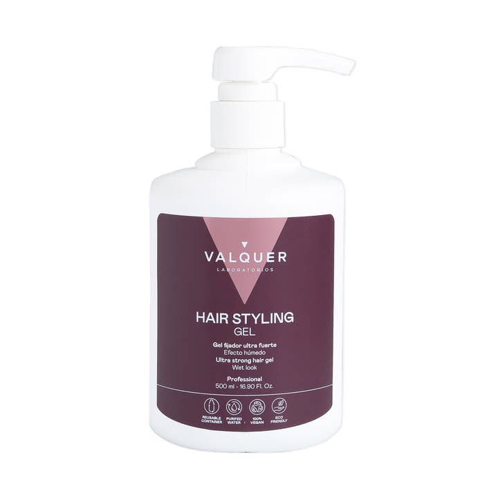Ultra-strong fixing hair gel - 500 ml for wholesale by Valquer Laboratorios