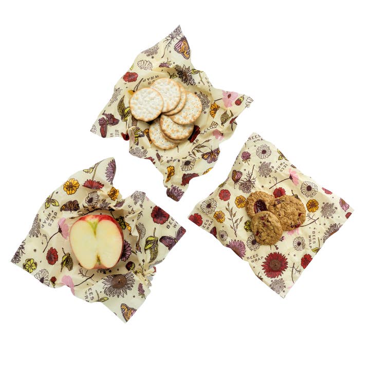 Medium 3 Pack - Meadow Magic, Vegan Wax for wholesale by Bee's Wrap