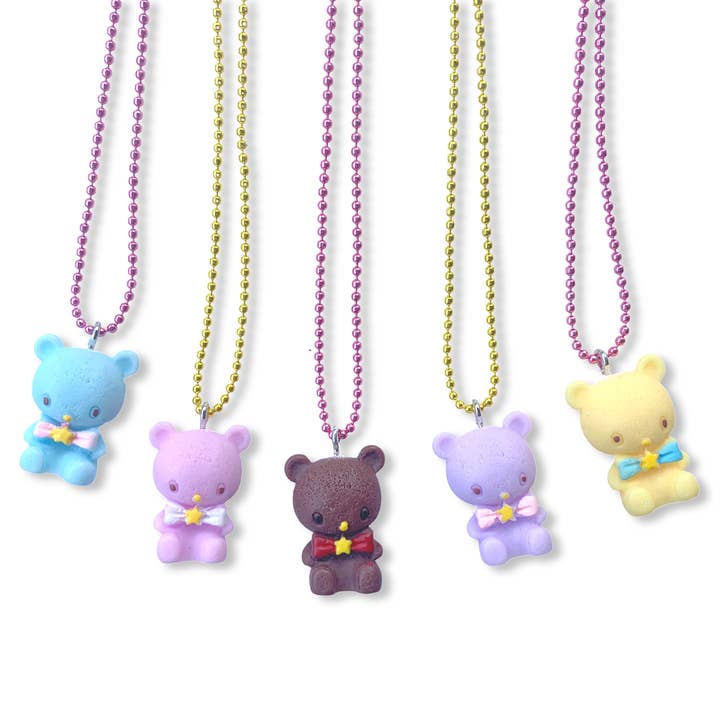 Pop Cutie Pastel Bear Kids Necklaces for wholesale by Pop Cutie Accessories & Gifts - Europe