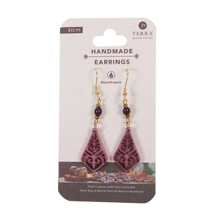 Terra Natural Designs - Wholesale Dangle Earrings - Earrings - $12.95 - Case of Four4