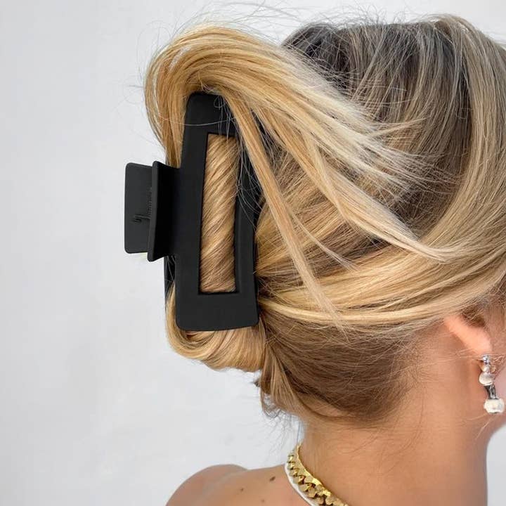 ACCITY - Wholesale Hair Clip - Women's - 5.12" Jumbo Flat Hair Claw Clip – Strong Hold_CWAHA10915