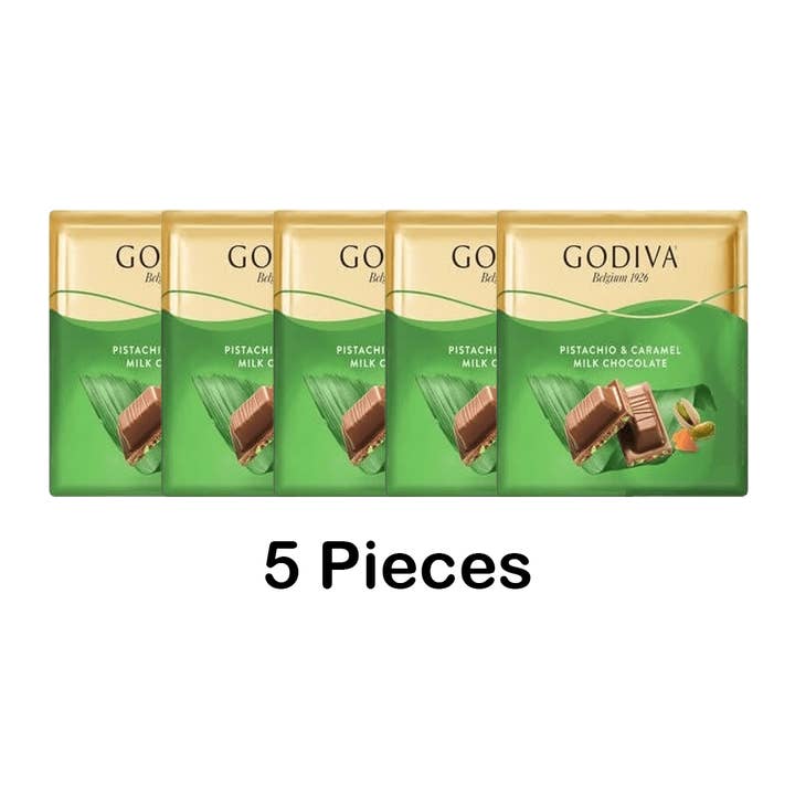 Aladdin - Wholesale Chocolate Bar - Ulker | Godiva Pistachio and Caramel Square Milk Chocolate