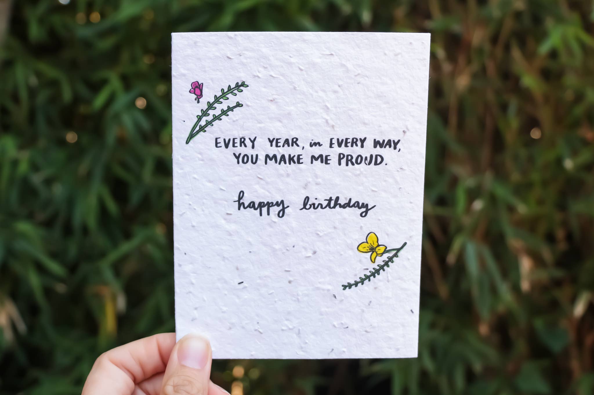 Thoughtful Human - Vendita all'ingrosso Biglietti di auguri - Biglietto con semi di fiori selvatici da piantare in ogni modo2