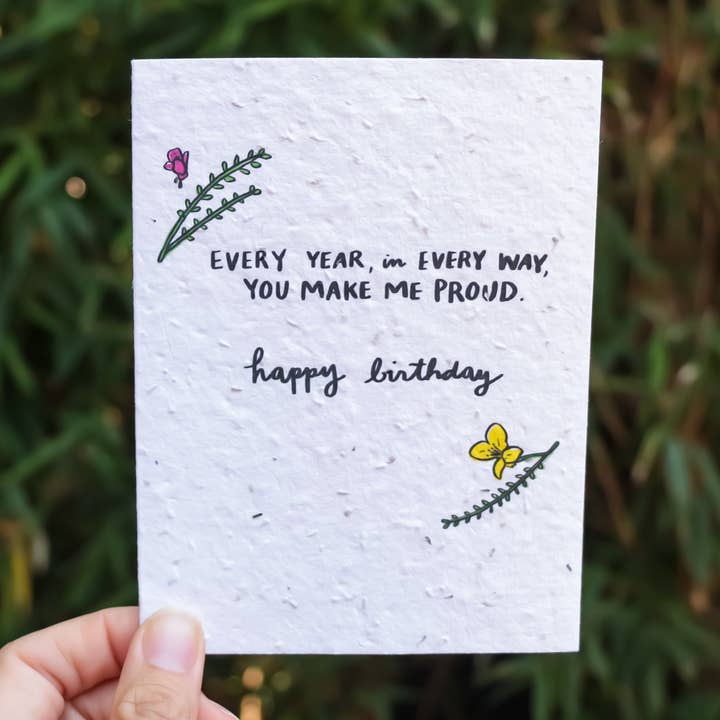 Thoughtful Human - Wholesale Birthday Card - In Every Way Plantable Wildflower Seed Card2