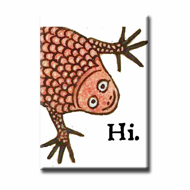 Medieval Marginalia Froggy Says Hi Refrigerator Magnet for wholesale by ChicalooKate