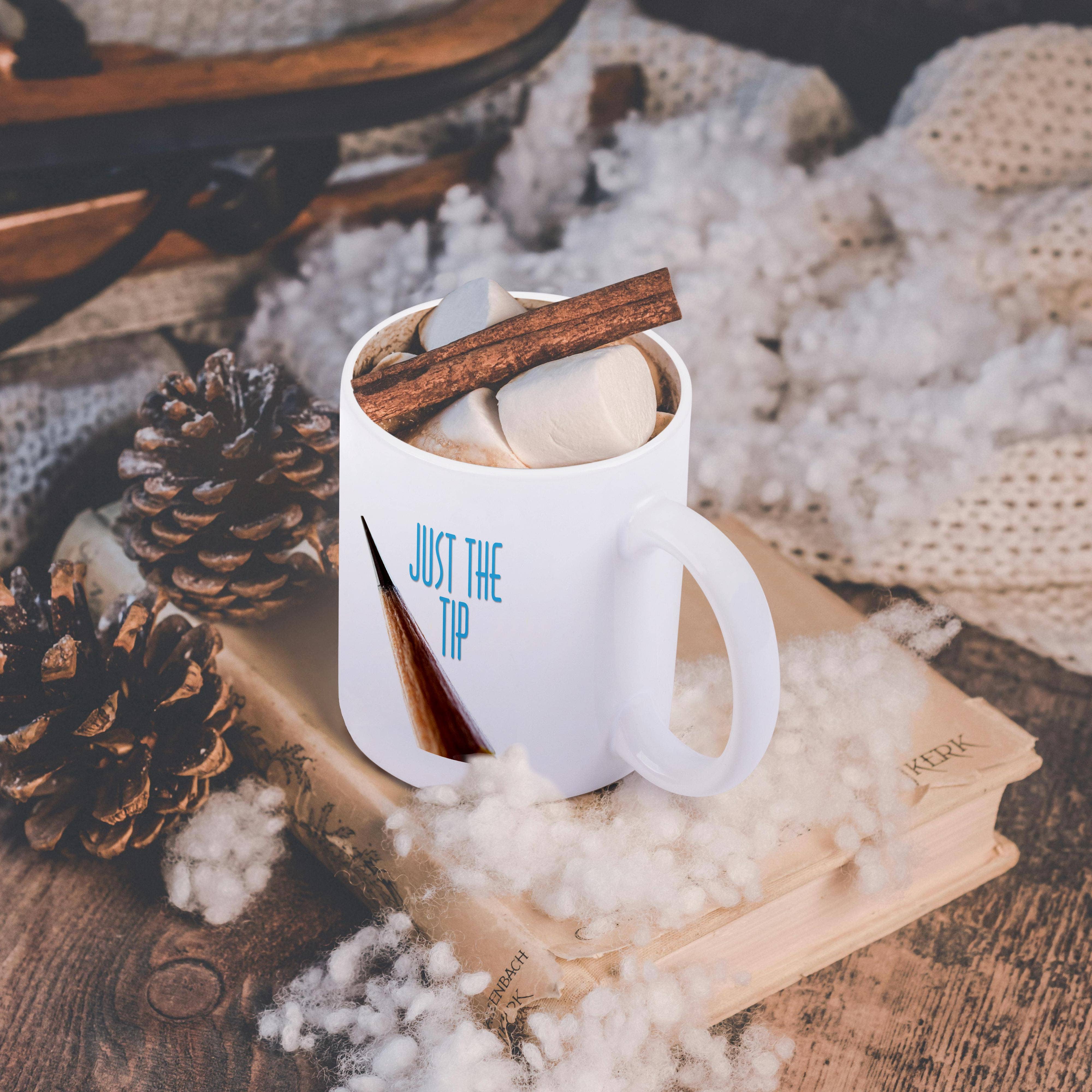 3dRose - Wholesale Coffee Mug - 3dRose, Image of Words Just The Tip with Pencil, Mug11