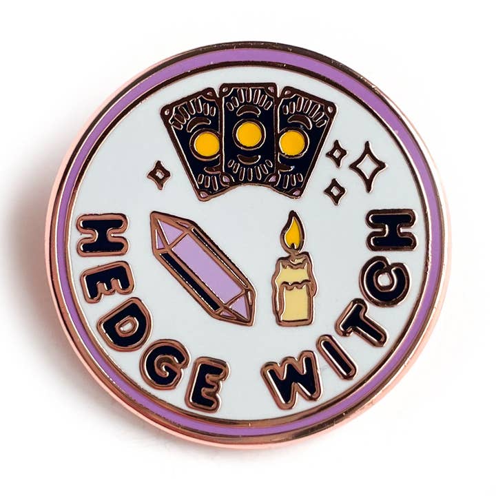 Hedge Witch Enamel Pin for wholesale by Kitty With A Cupcake