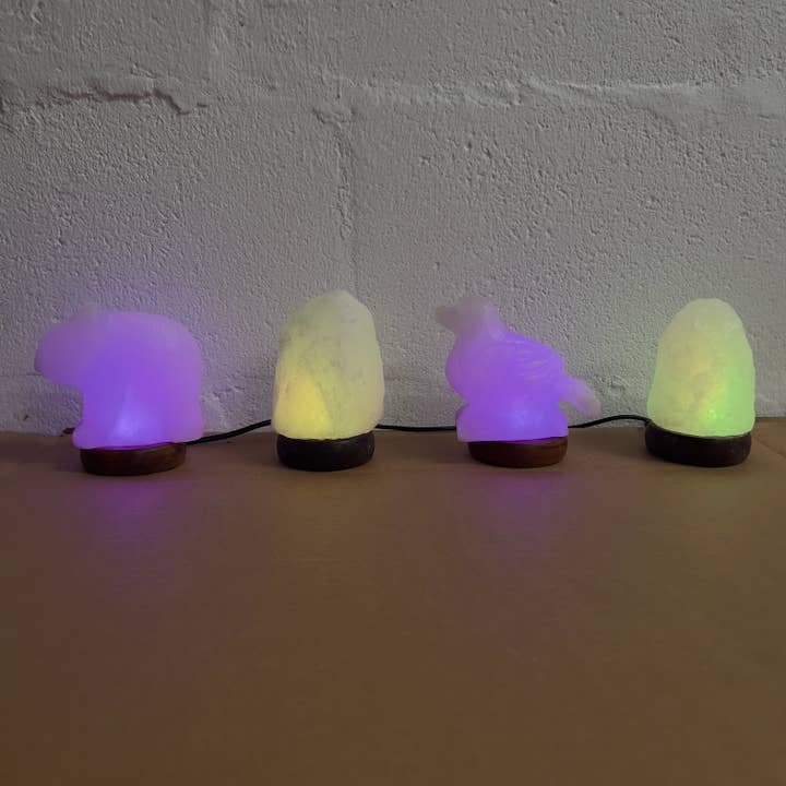 Heaven Spring Ltd โ wholesale Salt lamp โ Samples Sale - White USB LED Salt Lamps Lot of 46