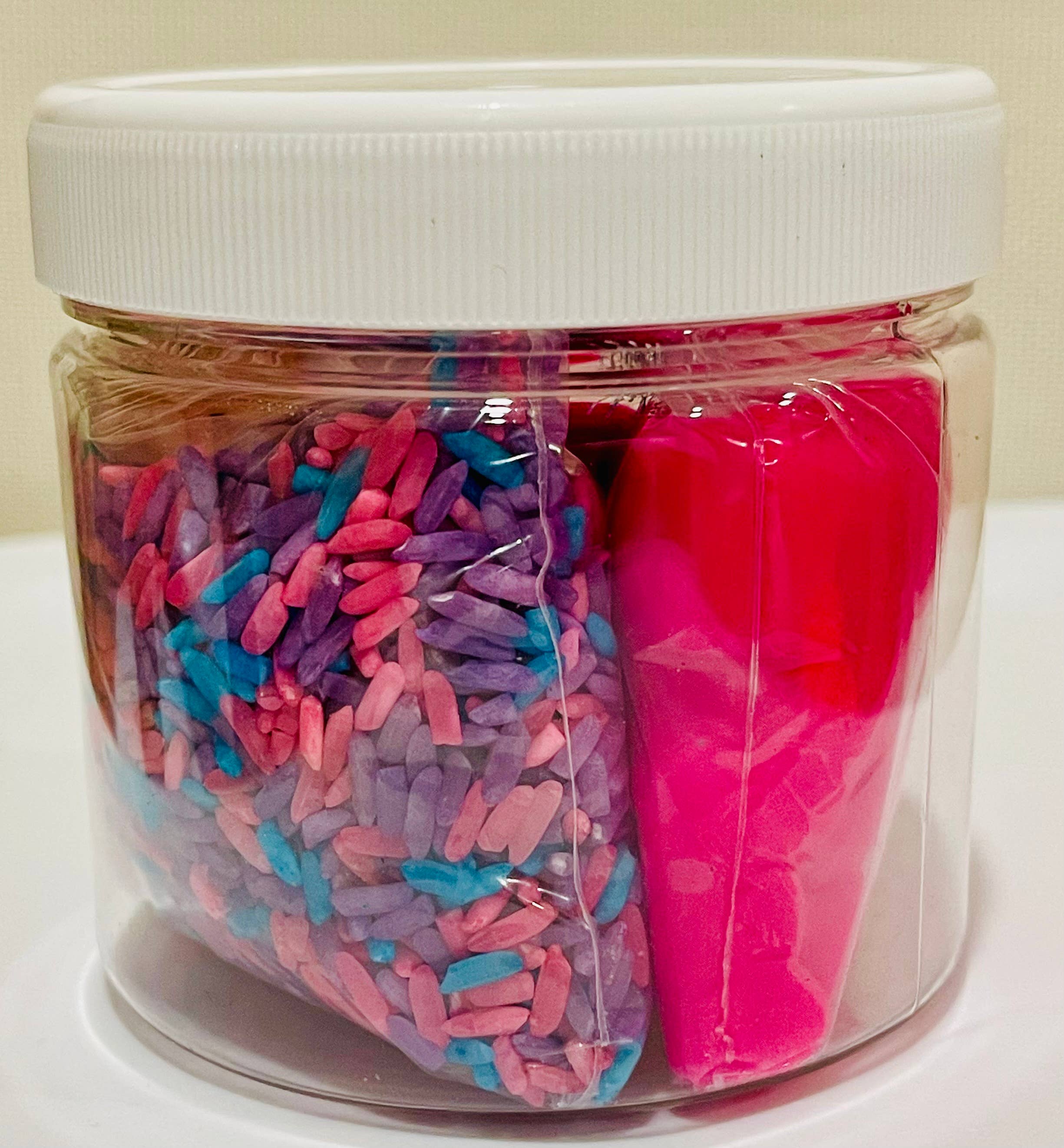 Sweetest Fidgets - Wholesale Putty/slime – Child - Unicorn combo dough/colorful rice sensory play jar2