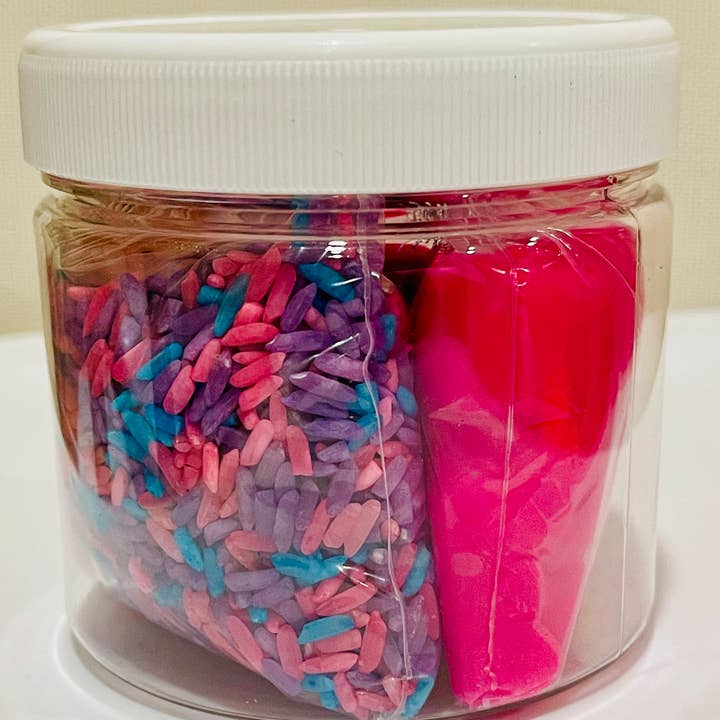 Sweetest Fidgets - Wholesale Putty/Slime - Kids - Unicorn combo dough/colorful rice sensory play jar2