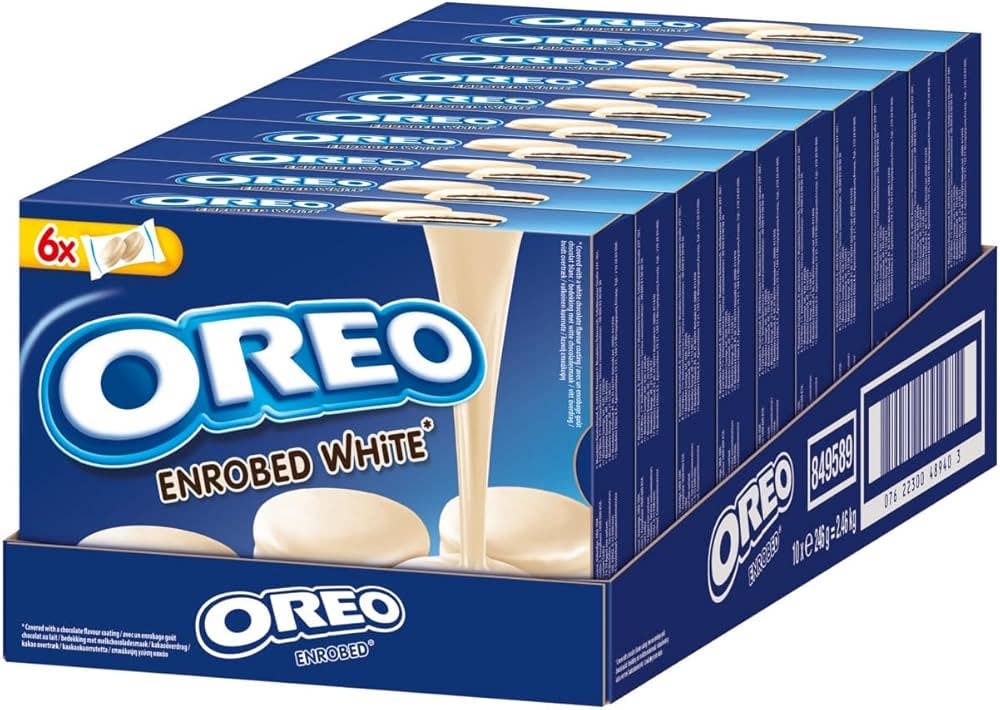Snacky Candy - Wholesale Chocolate Covered Sweets - Oreo Banadas White Chocolate 246 gram 10 count (exotic)1