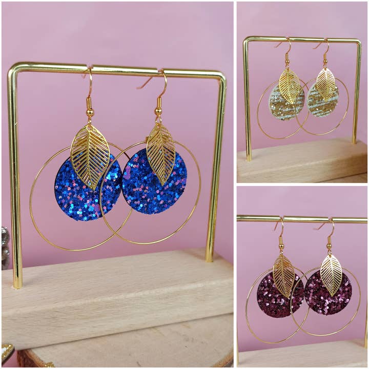 POMONA sequin earrings - 3 Colors for wholesale by COLICREA