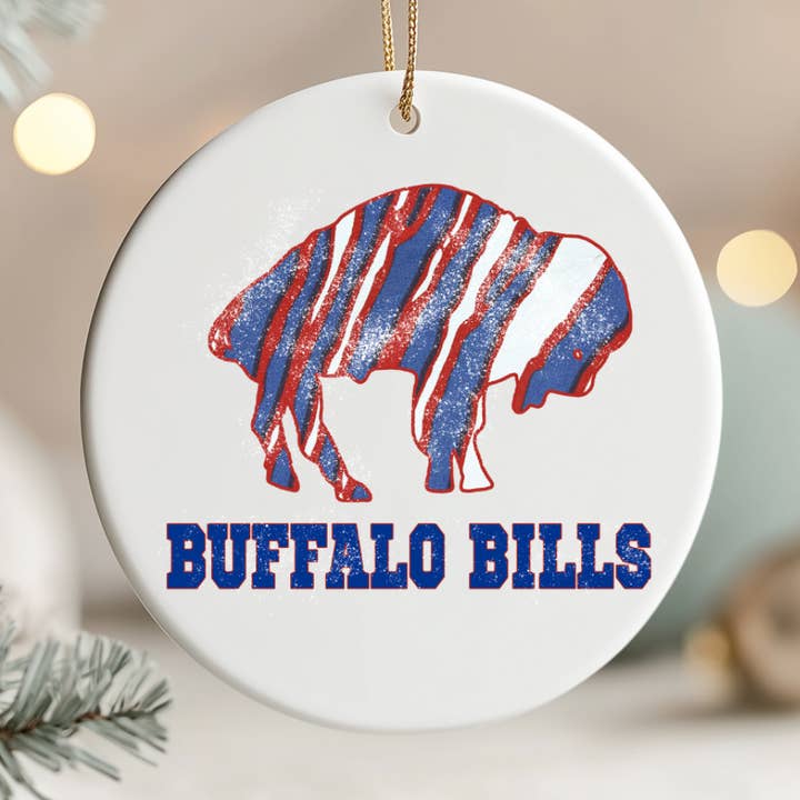 Ornamento a righe con bufalo per la vendita all'ingrosso da parte di Into The Desert