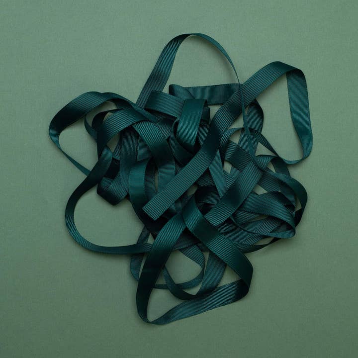 Dark green gift ribbon, 16 mm x 5 m grosgrain ribbon easy to tie for wholesale by My Pretty Circus
