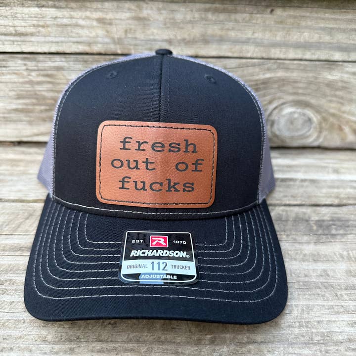 Designed To Flaunt - Wholesale Trucker Hat - Men's - Fresh Out Of Fucks Men's Richardson 112 Trucker Hat