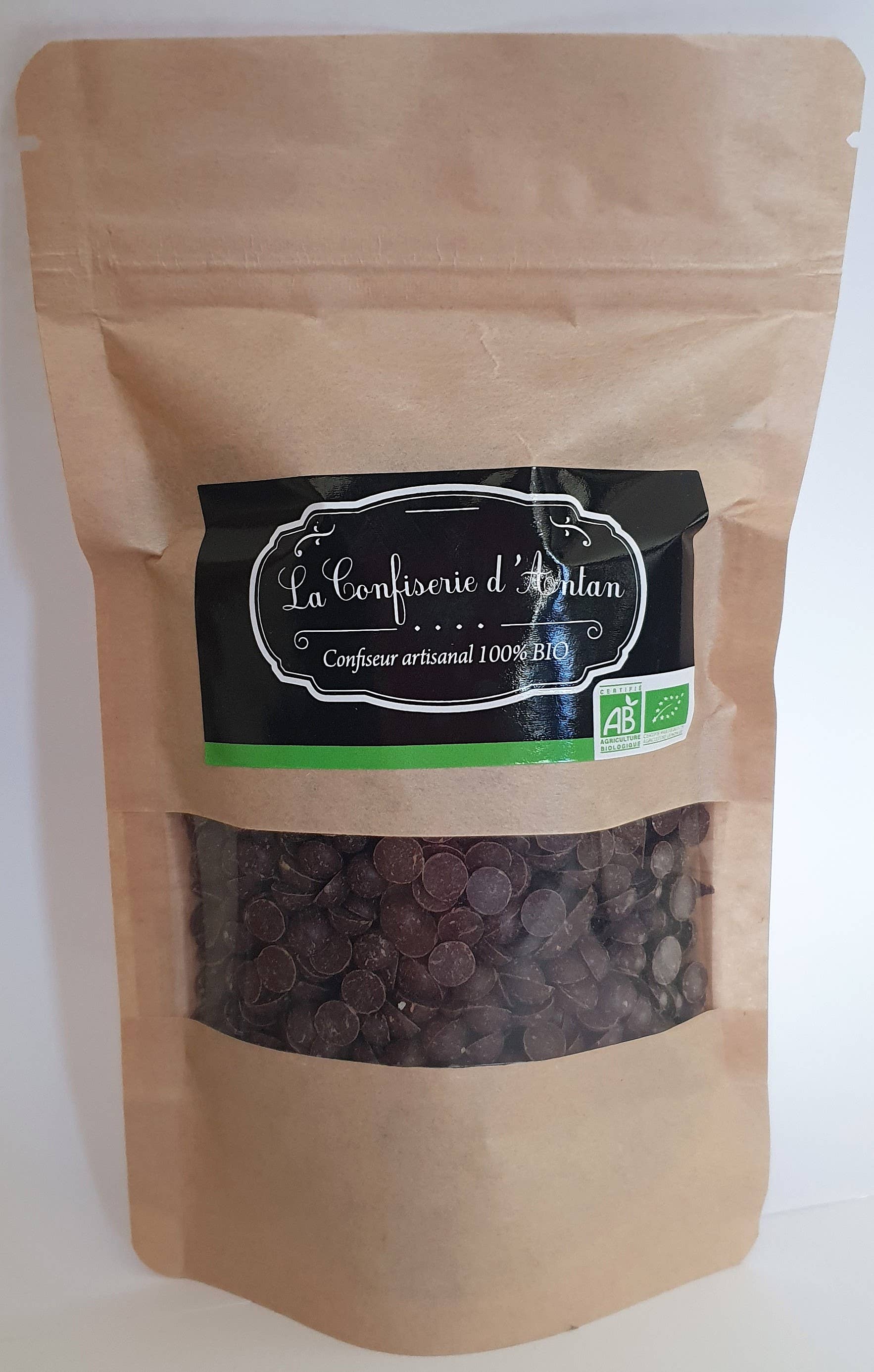 La confiserie d'antan 100%bio - Wholesale Chocolate - Chocolate chips - 150 gr - organic0
