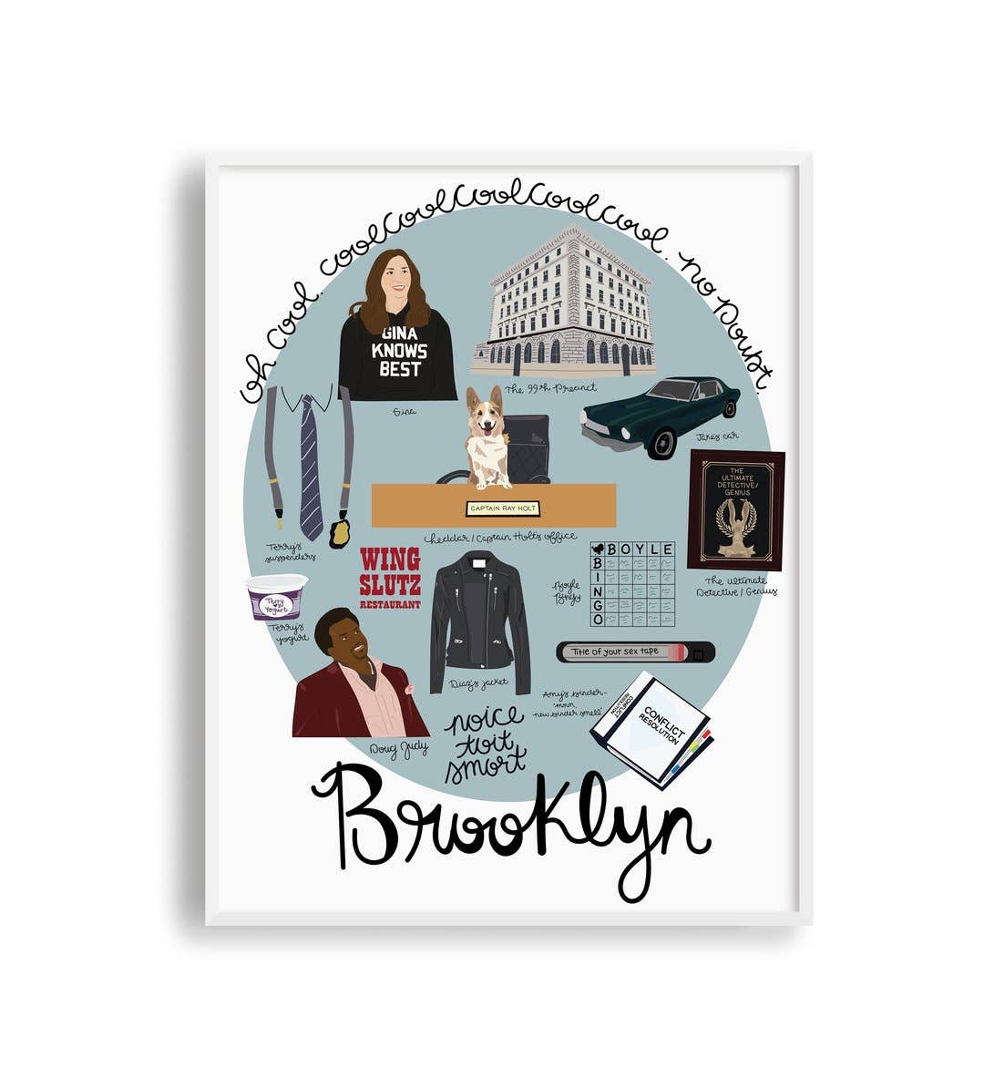 Lane Paper Works - Wholesale Art Print - Brooklyn 99 Brooklyn Print