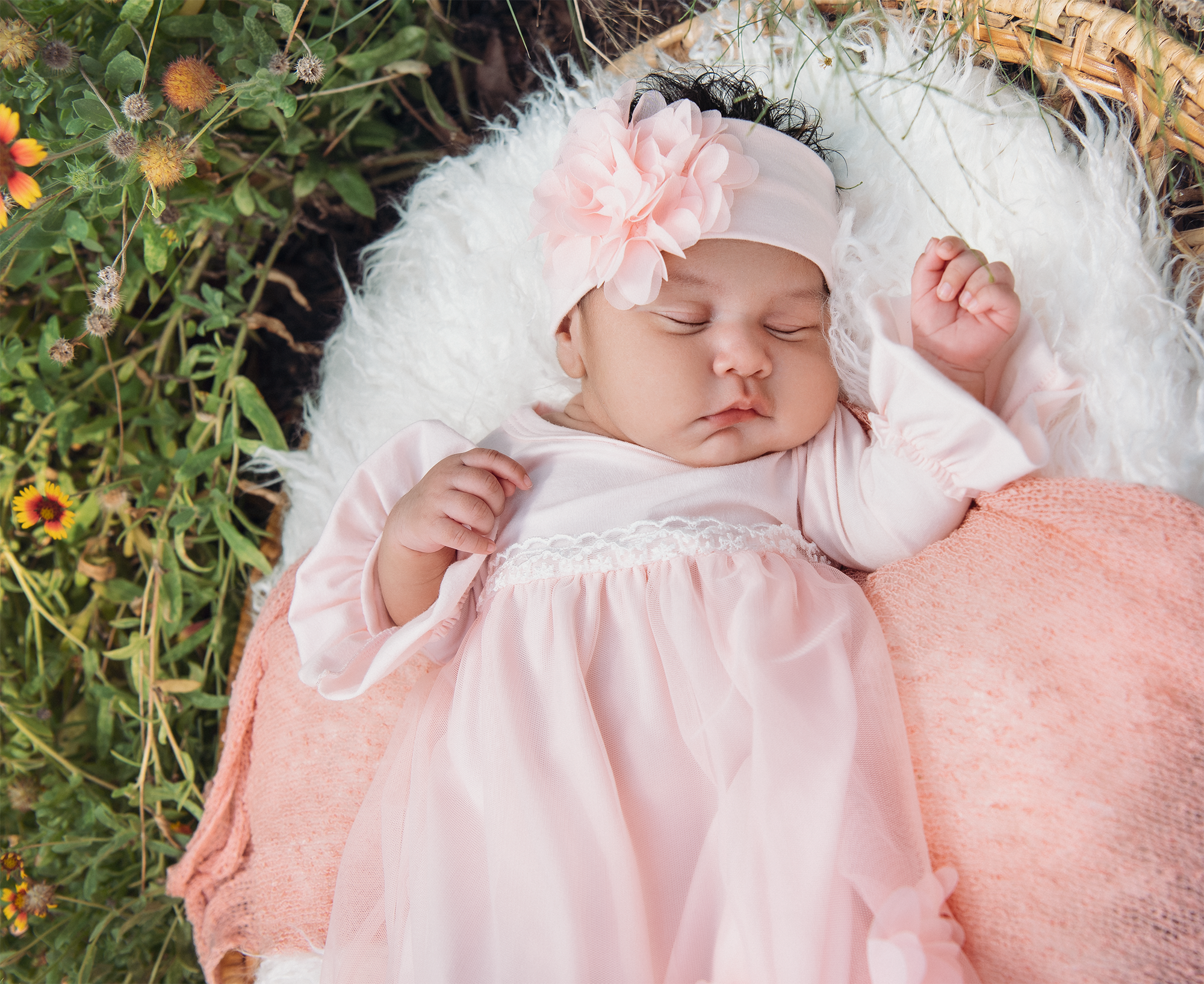 Haute Baby - Wholesale Haarband - Baby - Haute Baby Peach Blossom Hoofdband voor babymeisjes1