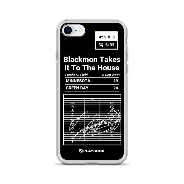 Green Bay Packers Greatest Plays iPhone Case: Blackmon Takes It To The House (2008) for wholesale by Playbook Products