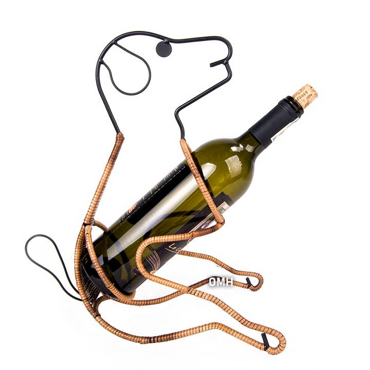 Eager Puppy Wine Holder for wholesale by Old Modern Handicrafts, Inc.