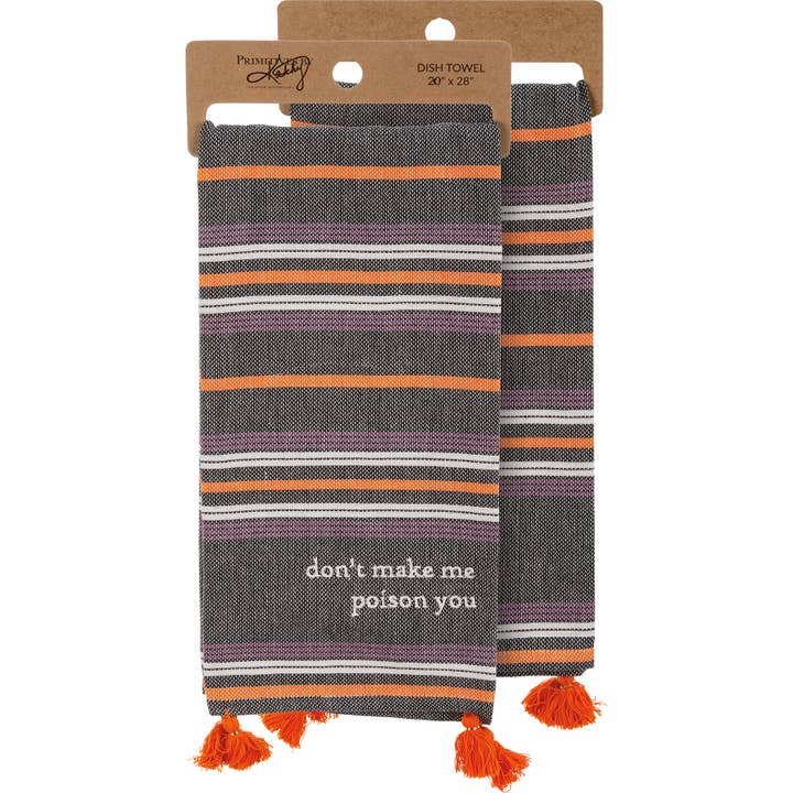 Don't Make Me Poison You Kitchen Towel for wholesale by Primitives by Kathy