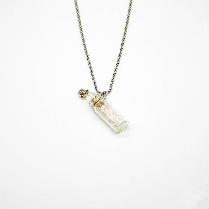 Amrita Court Essential Oils and Aromatic Homeware - Wholesale Aromatherapieketting - Geschenkdoos - Aroma Halsketting Clear Quartz +Purify Essential Oil8