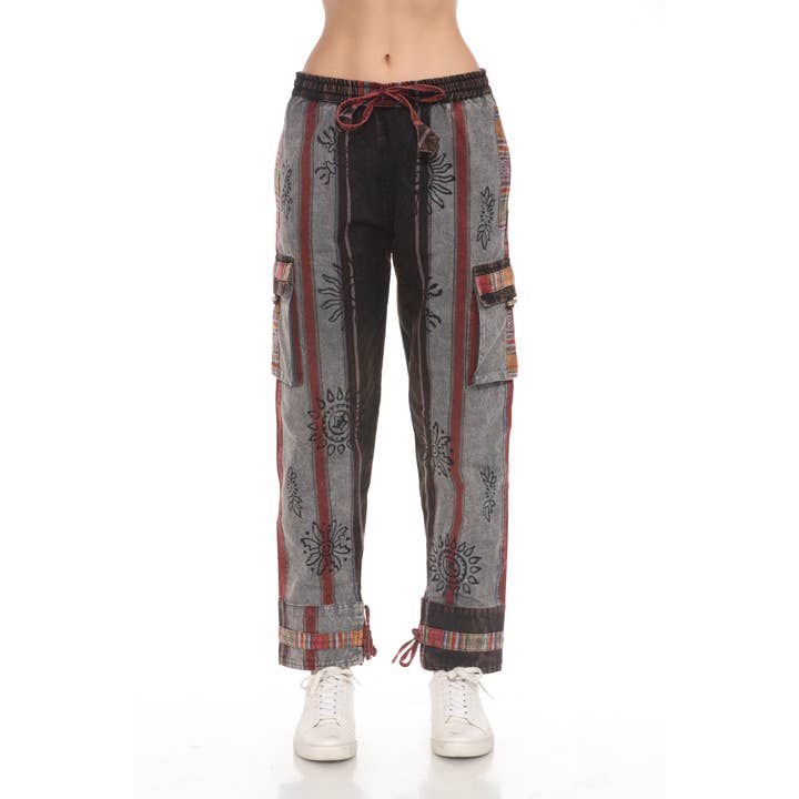 The Collection Royal / Royal Handicrafts - Wholesale Pants - Women's - Cotton Washed Boho Hippie Genie Pants