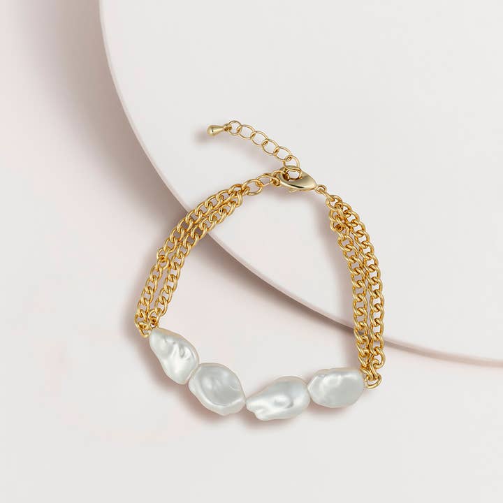 Fraaie Parel- en Kettingarmband voor wholesale door Super Amazing