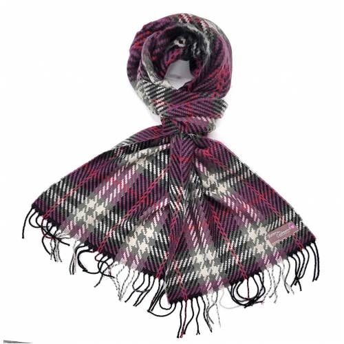 SERENITA - Wholesale Scarf - Unisex - Cashmere Feel Scarf Soft Warm Unisex Tartan Made in Korea19