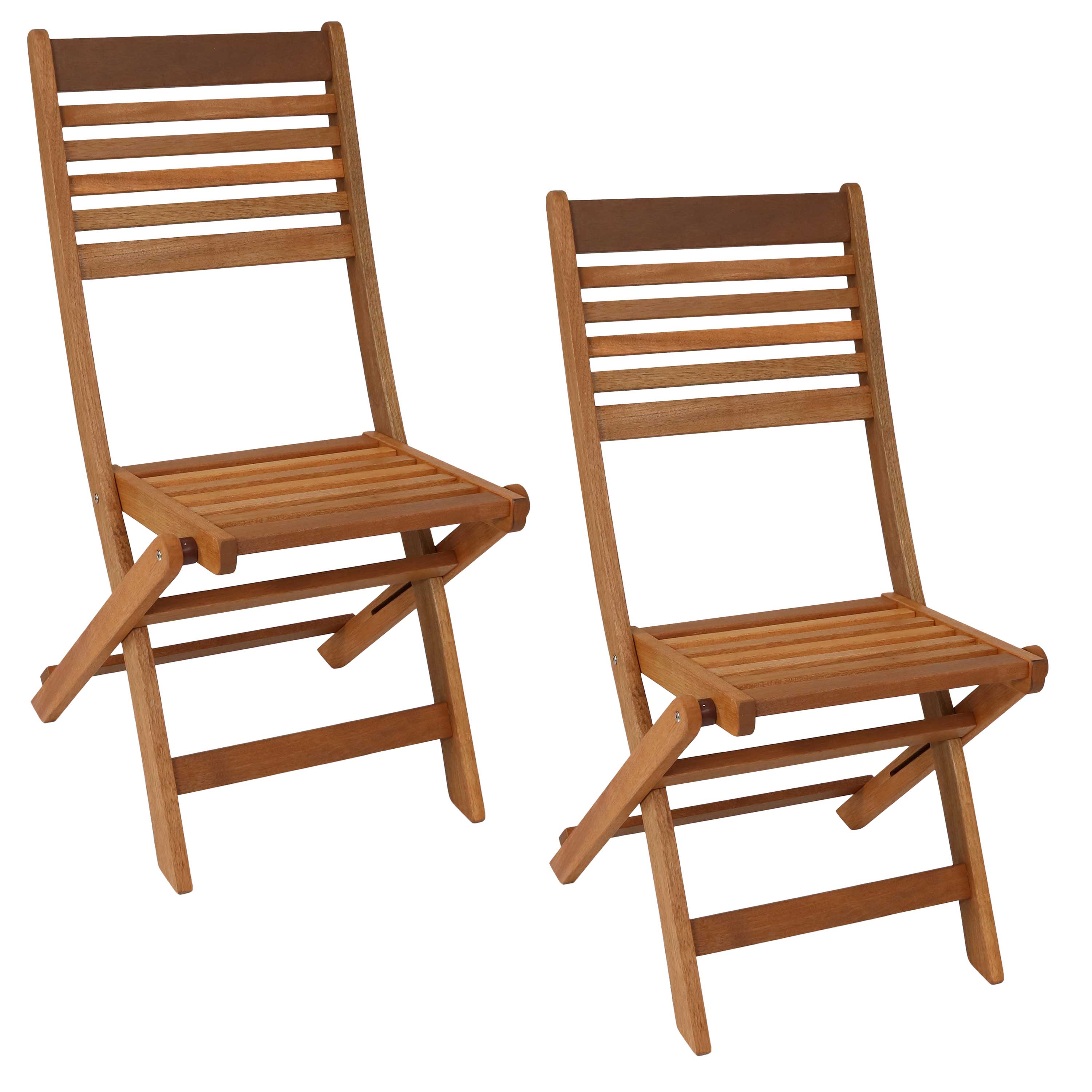 Sunnydaze Decor - Wholesale Patio Chair - Meranti Wood Folding Patio Dining Chair - Set of 21