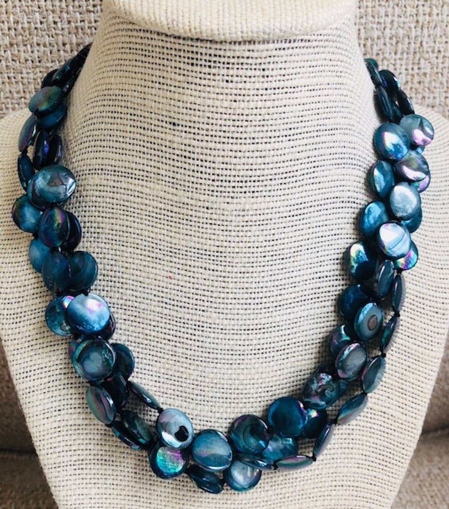 Studio G – wholesale Beaded/pearl necklace – #8023-3 Strand Mother Of Pearl9