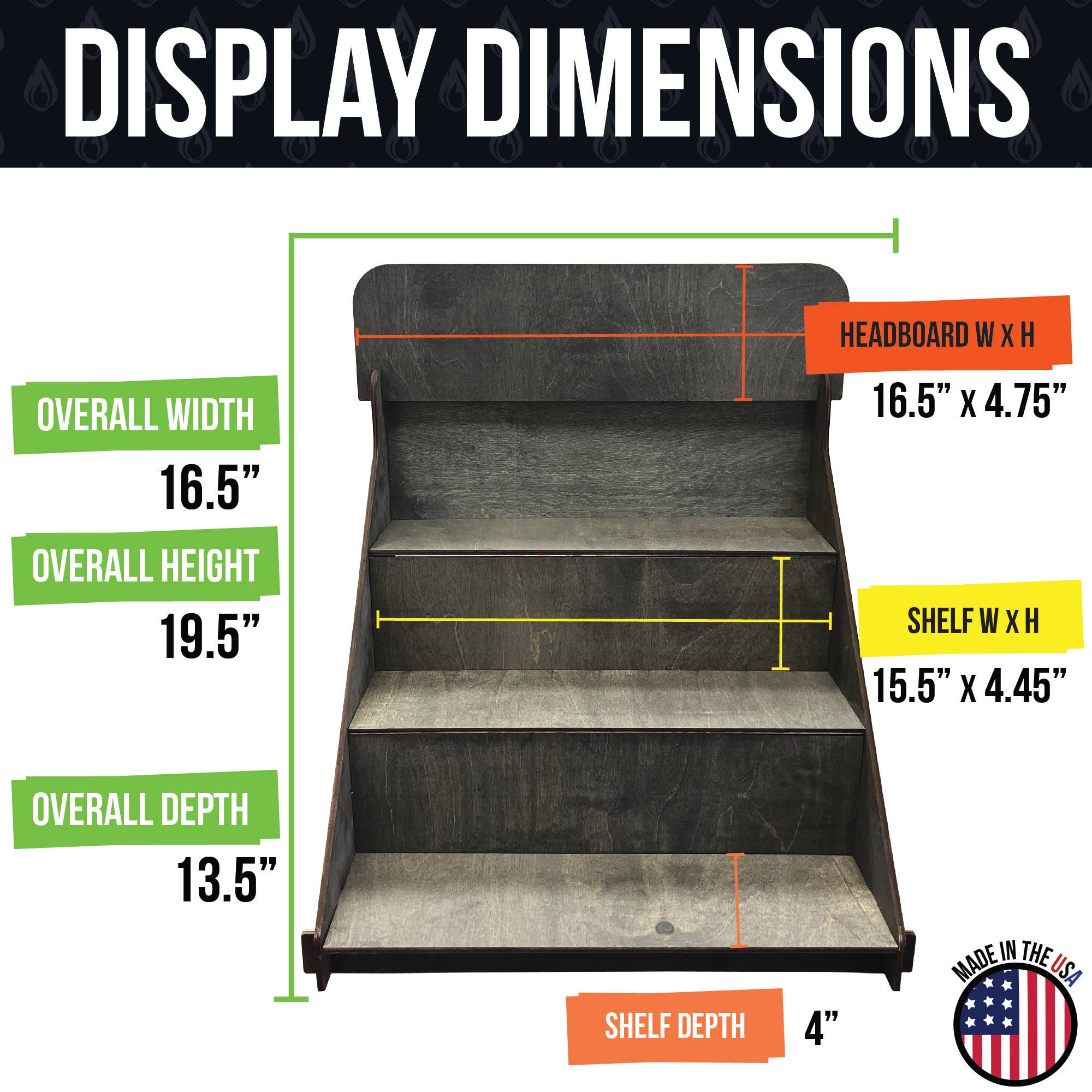 Torched Displays – Suporte/tripé de expositor de loja por atacado – Expositor em 3 níveis para sabonetes, velas e copos térmicos15