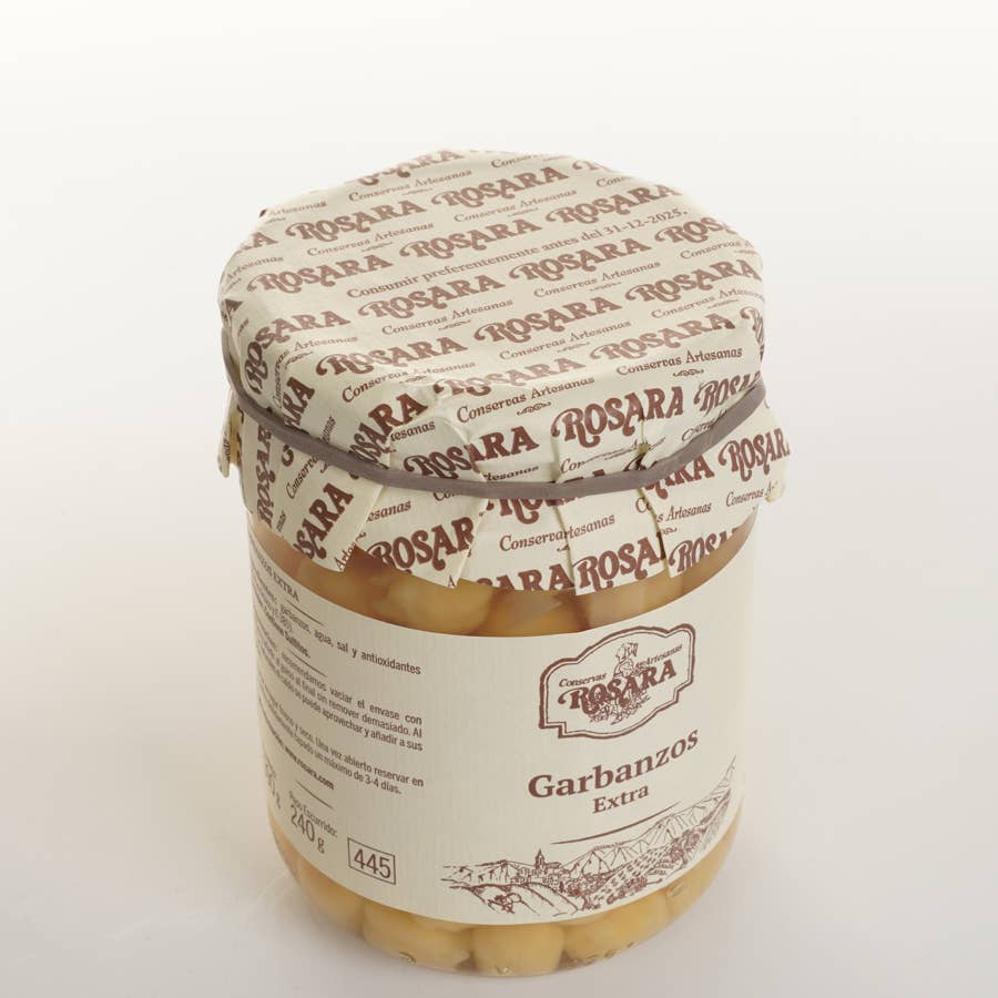 Conservas Rosara - Wholesale Beans - CHICKPEAS JAR 445 ml.1