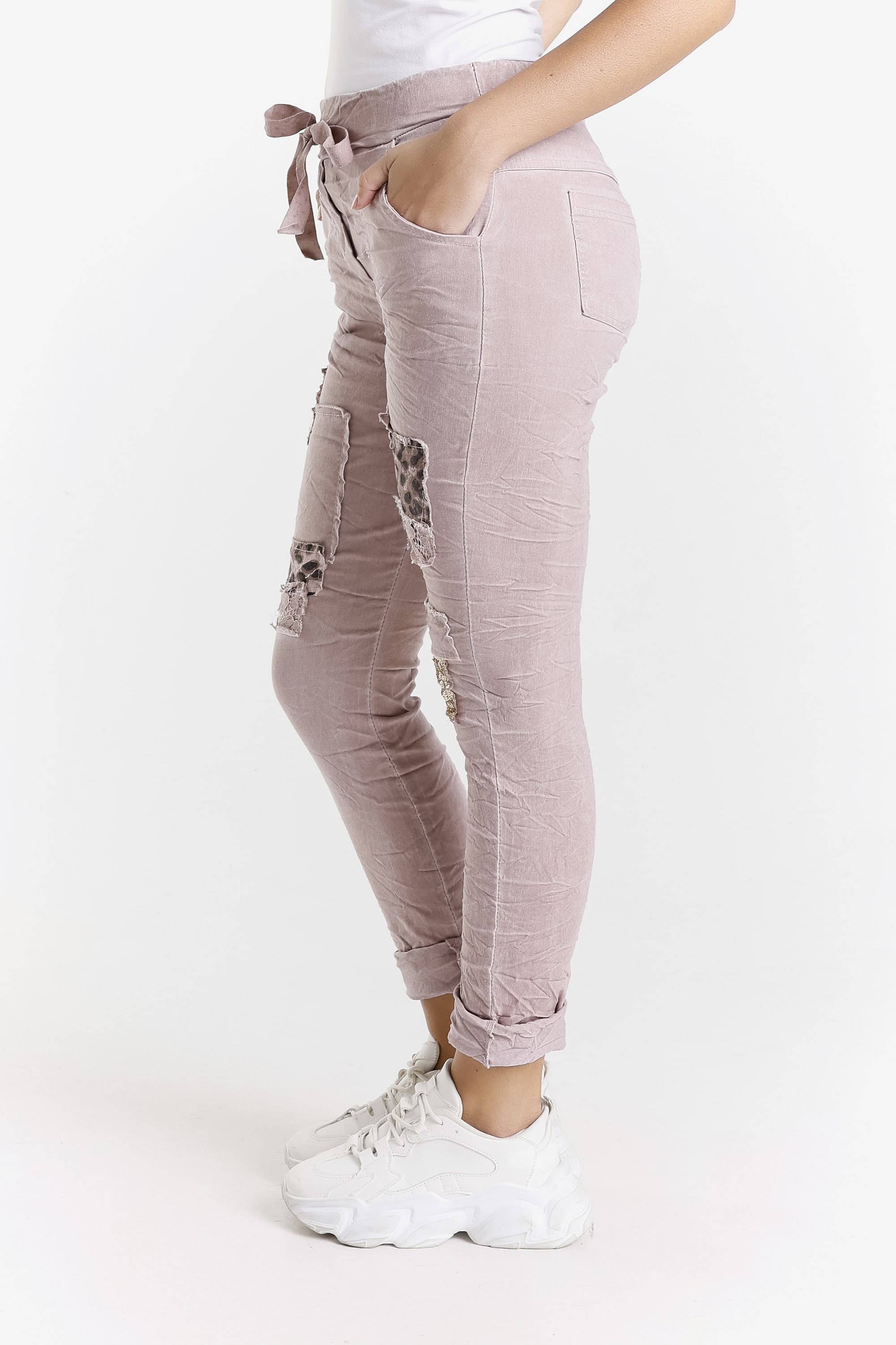 TINA Stephens Italy/Tees By Tina – Engroshandel Bukser - Dame – Kelly Leopard pailletbukser med pailletter (PL192L)14