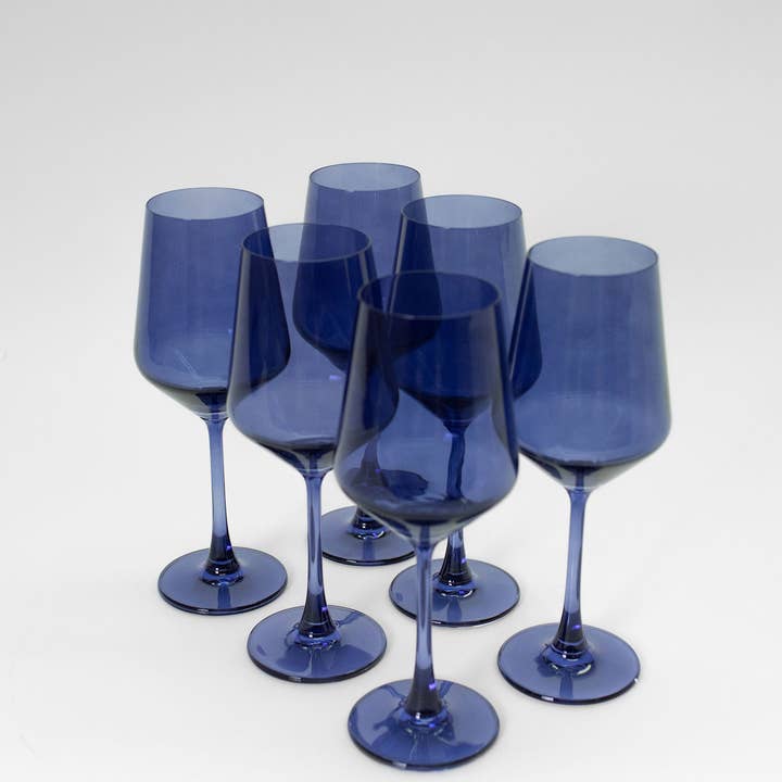 GlassHauseCo - Wholesale Wine Glass - Indigo-go - Colored Wine Glass2