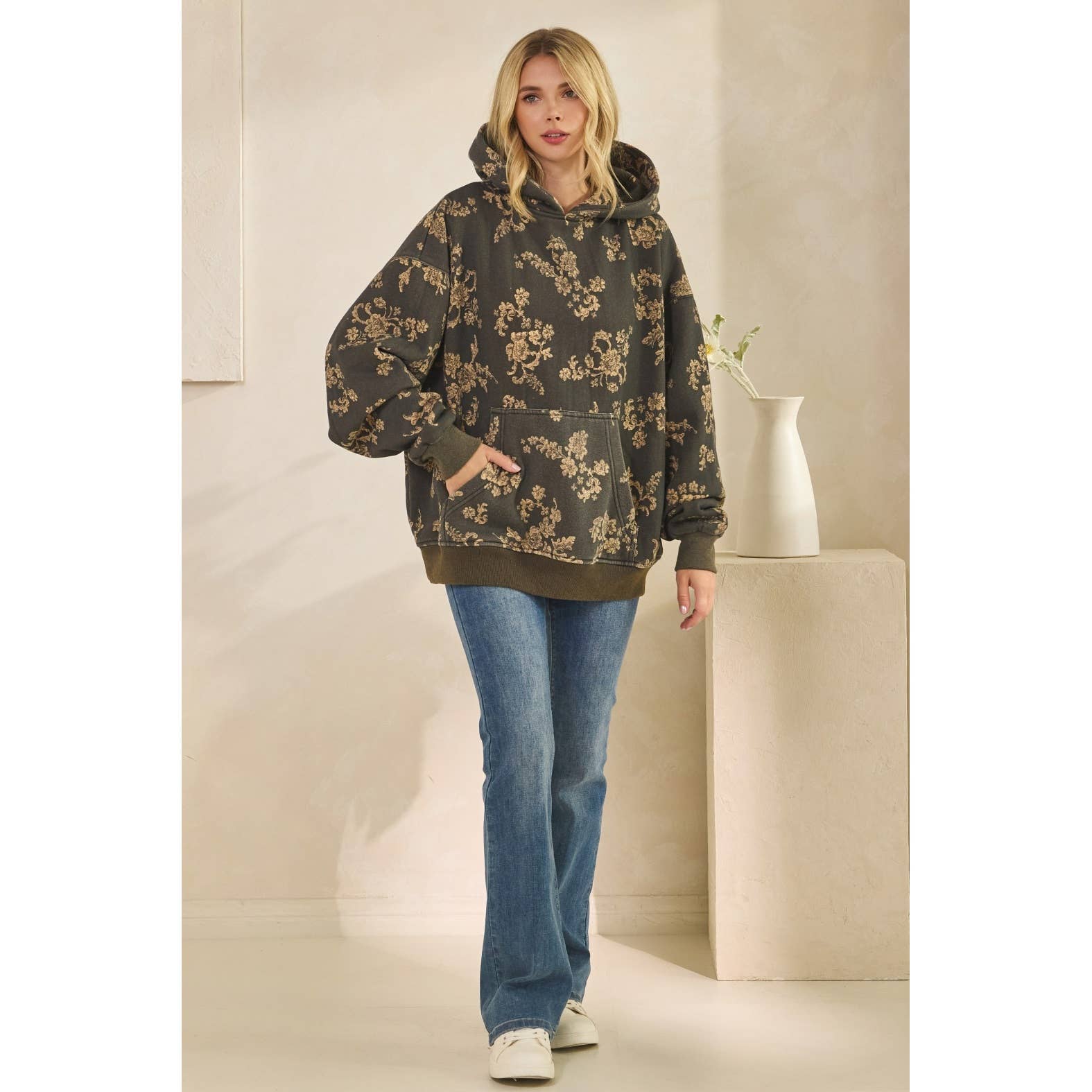 Veveret – wholesale Hoodie - Dam – Tryckt fleecehuvtröja6