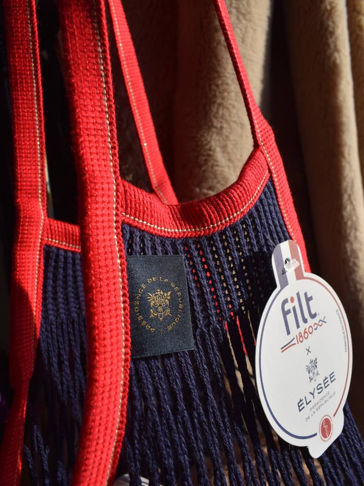 Grande rede de compras Azul e Vermelho ÉLYSÉE X FILT1860 por atacado de Filt1860