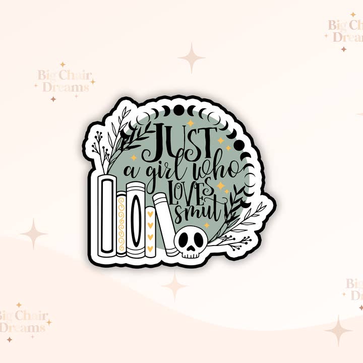 Just a Girl Who Loves Smut Sticker - Booktok for wholesale by Big Chair Dreams