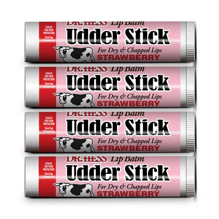 Dr. Hess Udder Stick Lippenbalsem, Aardbei, 4 Stuks voor wholesale door Dr. Hess