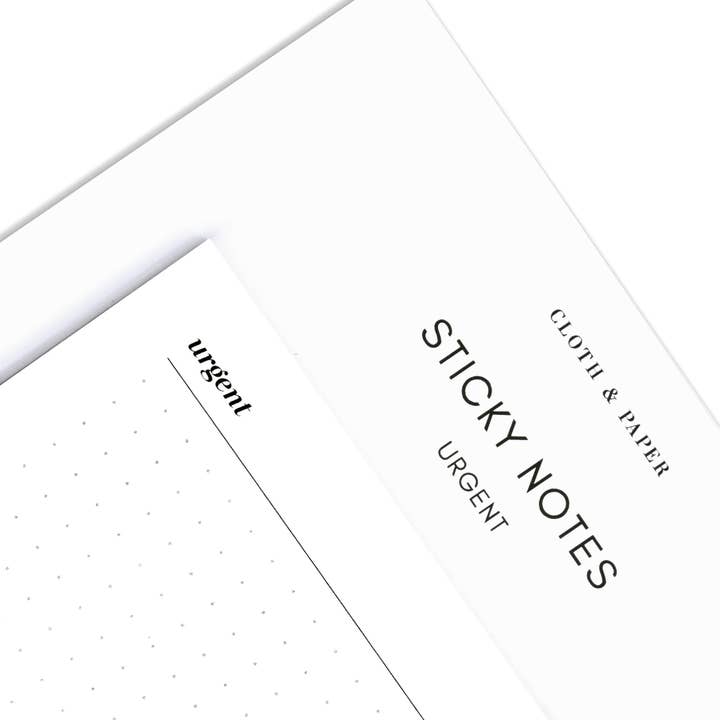 White Urgent Sticky Notes | Refreshed Design for wholesale on Faire