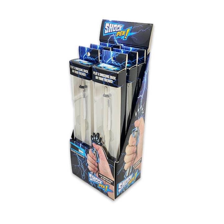Novelty Brands - Wholesale Pen - Practical Joke Gag Shock Pen - 6 Piece Display