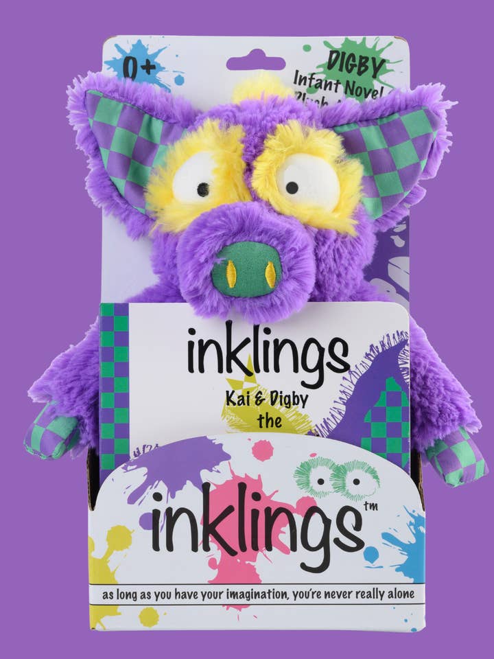 Digby Soft Plush Toy & Baby Board Book Gift Set for wholesale by Inklings Baby