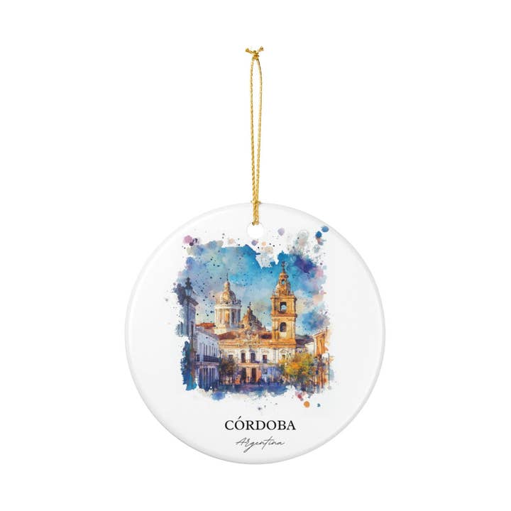 Premium Travel Art - Wholesale Ornament - Cordoba Argentina Ornament | Matte Finish | Travel Gift1